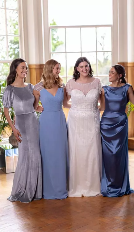 Larkspur bridesmaid dresses on sale
